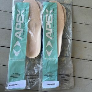 2 Pairs Apex Contour Thermothotics Sky Shoe Inserts Insoles Size 6.5 Mens (M65)